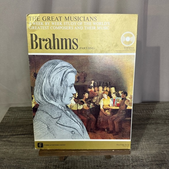 VTG "The Great Musicians: Brahms (Part One)" Book & Vinyl Record Violin Concerto - Picture 2 of 8